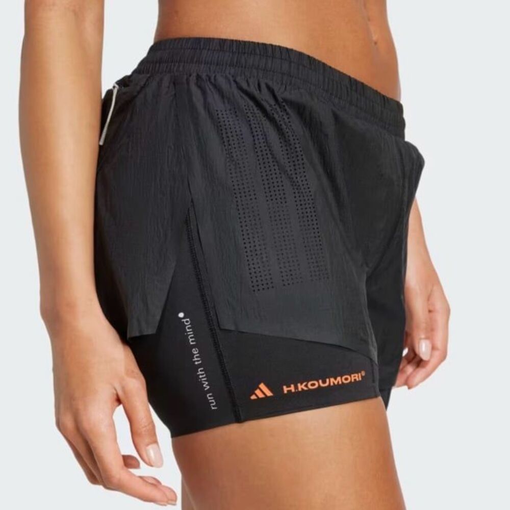 Adidas ADI365 H.KOUMORI RUNNING 2-IN-1 SHORTS Large